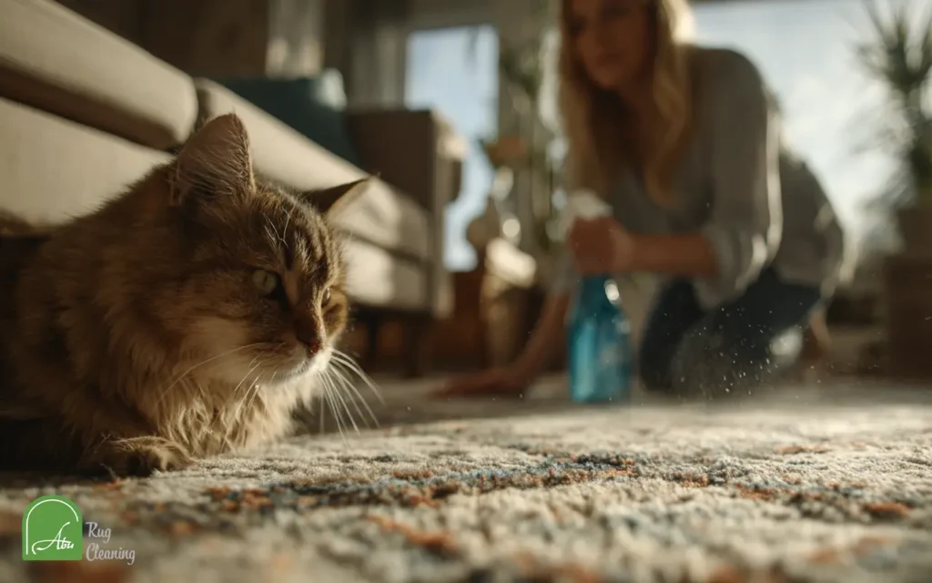 Remove pet urine smell from rugs